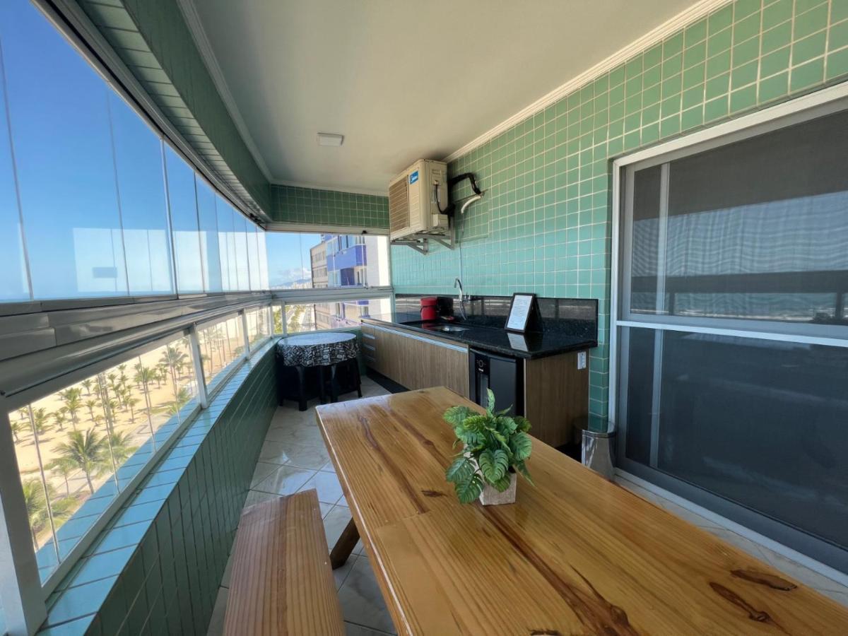 Apartamento Guilhermina De Frente Para O Mar Praia Grande  Exterior foto